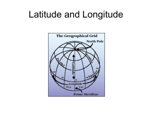 Lines of latitude are numbered from 0° at the equator to 90° N at the