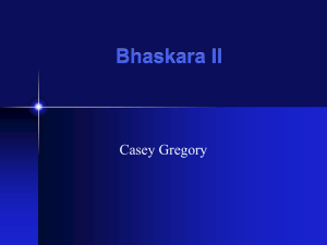 Bhaskara II - Mathematics