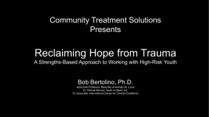 Reclaiming Hope from Trauma - Community