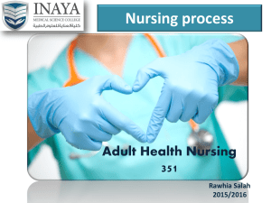 nursing process lec1 - INAYA Medical College