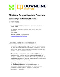 Ministry Apprenticeship Program