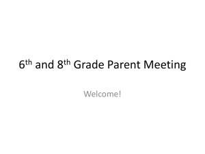 Parent Meeting Notes