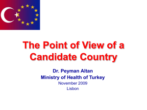 The point of view of a candidate country