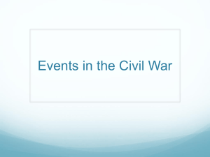 Events in the Civil War