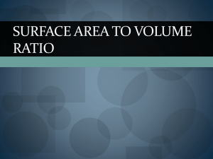 Surface Area to Volume ratio