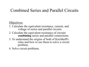 Combined Series and Parallel Circuits