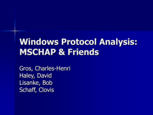 Security Analysis of Windows Protocols