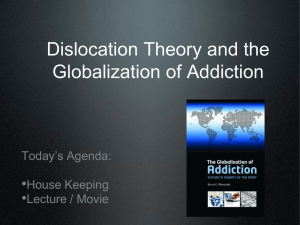 Dislocation Theory and the Globalization of Addiction
