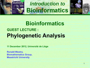 Phlogenetic Analysis of sequences by Ronald