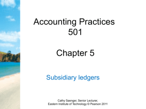 5. Powerpoint - Intro to subsidiary ledgers