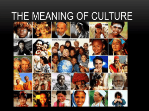 ThE MEANING OF CULTURE