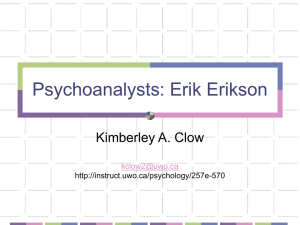 Psychoanalysts: Erik Erikson
