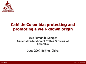 Café de Colombia: protecting and promoting a well-known
