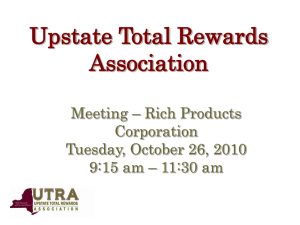 Rich Products - Hot Topics - The Upstate Total Rewards Association