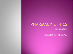 Pharmacy ethics