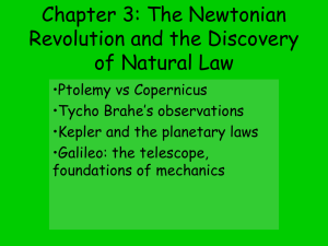 The Newtonian Revolution: The discovery of natural law