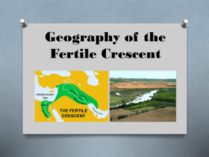 Geography of the Fertile Crescent Power Point