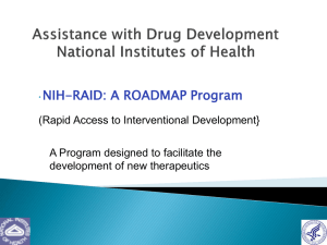 The NIH-RAID Pilot Program