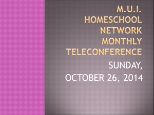 oct homeschool teleconference—webinar!