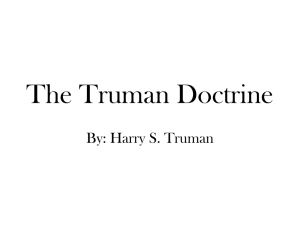 Harry S. Truman, The Truman Doctrine