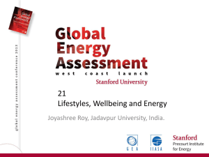 Day 2 Joyashree Roy - Precourt Institute for Energy