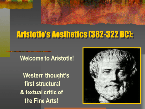Aristotle's Aesthetics