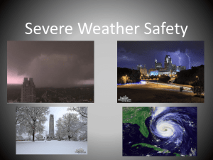 Severe Weather Safety Presentation