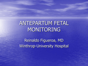 antepartum fetal monitoring - Saint Francis Hospital and Medical