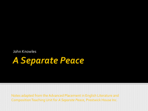 A Separate Peace - english2