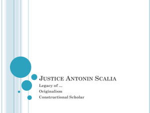 Justice Antonin Scalia - Juarez AP GOV