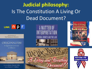 Judicial philosophy II + Justices research + Confirmation