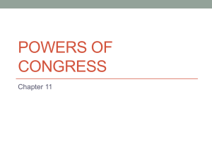 Powers Of Congress