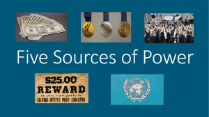 Five Sources of Power