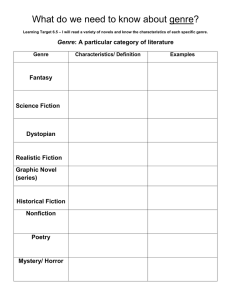 Genre Characteristics Notes