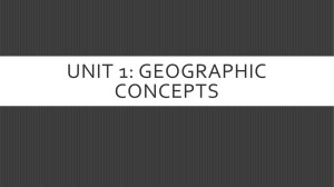 Unit 1: Geographic Concepts