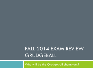 Fall 2014 Grudgeball