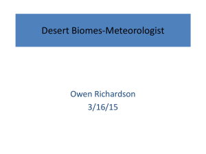 Desert Biomes-Meteorologist
