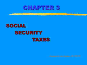 Chapter 3 - Social Security Taxes