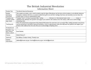 The British Industrial Revolution - LDCTraining