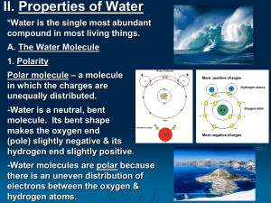 II. Properties of Water