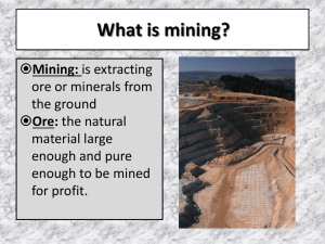 What is mining?