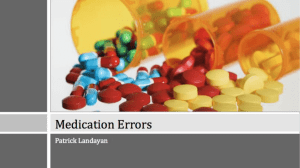 Medication Errors (Powerpoint)