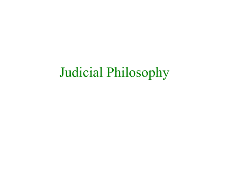 Originalism V Living Constitution