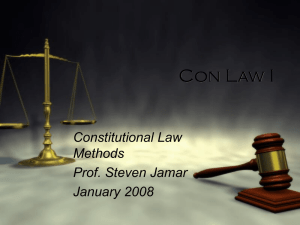 Con Law I - Prof. Jamar's Homepage
