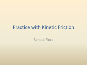 Calculating Kinetic Friction