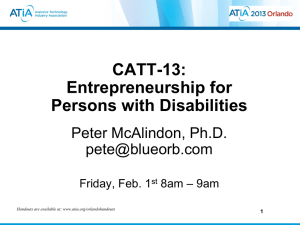 ATIA Member Meeting Chicago - AT Program News