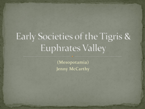 Early Societies of the Tigris & Euphrates Valley
