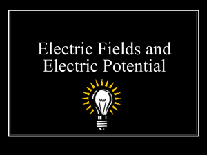 Electric Fields and Electric Potential