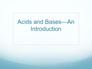 Strong Acids/Bases