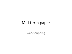Mid-term paper
